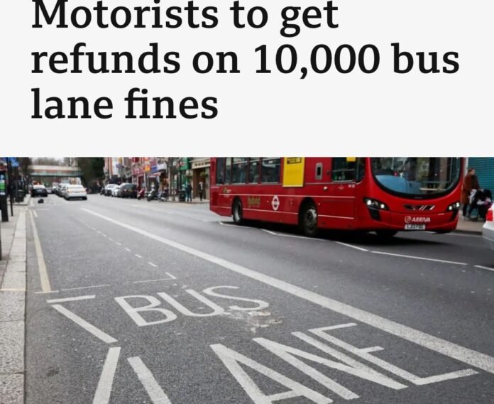 বাস লেইন ফাইনের অর্থ ফেরত পাবেন লন্ডনের ১০ হাজার ড্রাইভার